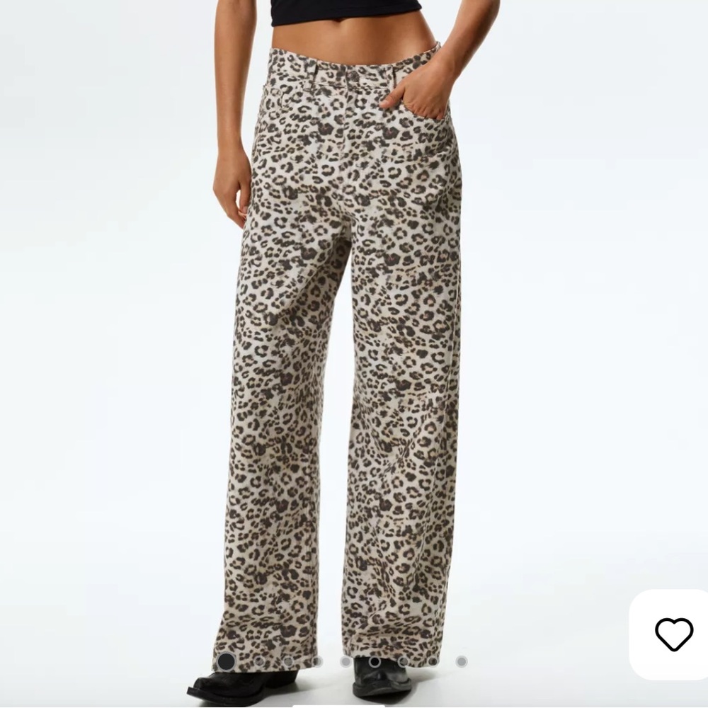 Pull & Bear Leopard Print Jeans